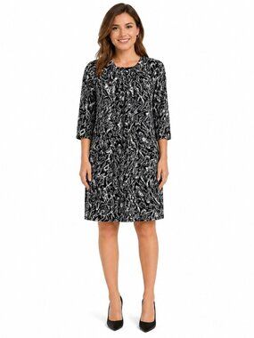 Pippa Abstract Print Shift Dress NWT